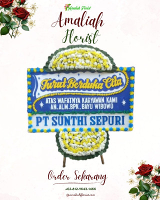 Papan Bunga Duka di Air Batu